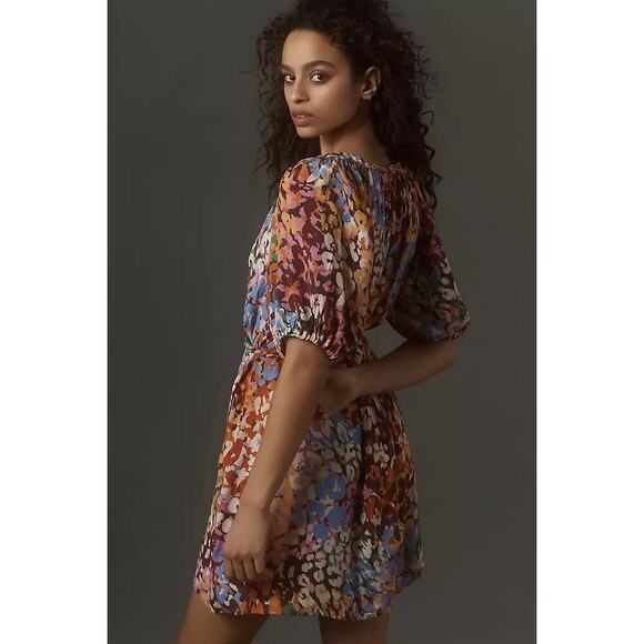 Velvet by Graham & Spencer Gracie Mini Dress Size L Wine Casual Anthropologie - Picture 7 of 15